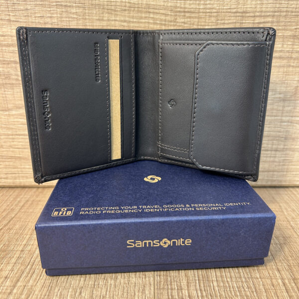 ⁦ארנק קטן Samsonite (CT843124) עור אמיתי איכותי⁩ – תמונה ⁦3⁩